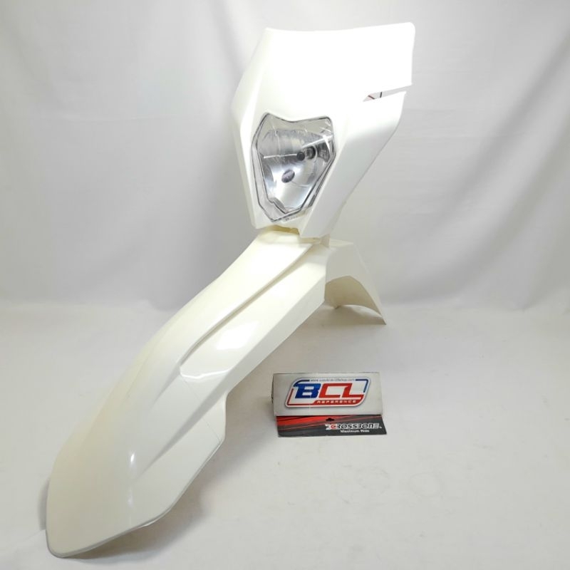 Spakbor Depan + Headlamp Ktm 250 Putih