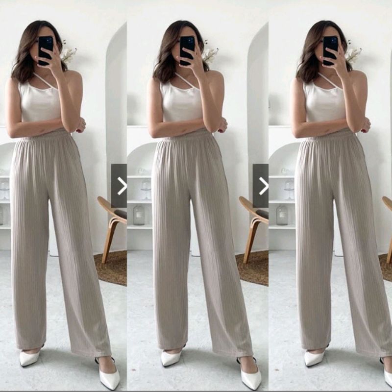 Celana Kulot Knit Premium Import Polos Tebal Size L XL Xxl Jumbo | Kulot Knitted Bahan Knit Maxiline Premium | Jeni Knit Pants | Hornet Pants | Long Cullote Meera Pants | Kulot Knit Kyora Premium Knit Homere | Korean Loose Cullote | Grefata