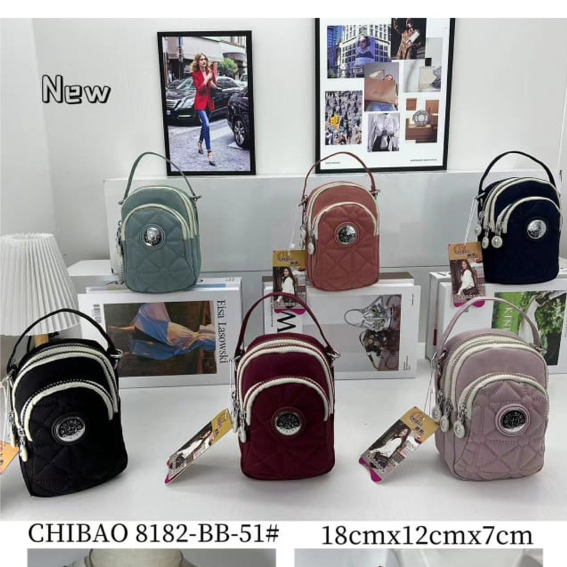 BB8182-51 TAS WANITA IMPORT CHIBAO 2in1 JINJING DAN SELEMPANG