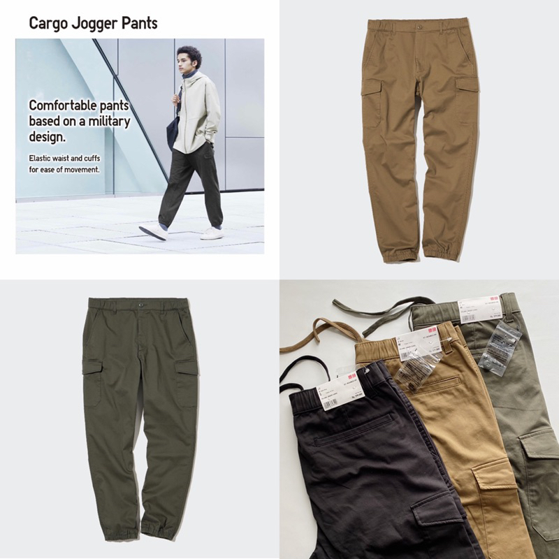 uniqlo celana jogger cargo new original