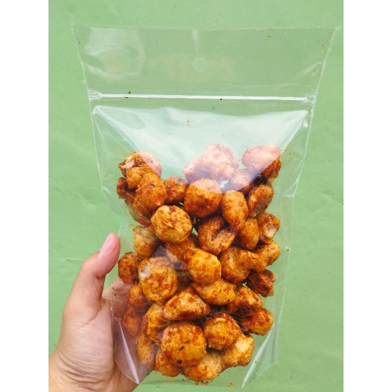 

Cemilan Viral Batagor Goreng Pedas Daun Jeruk 200gram