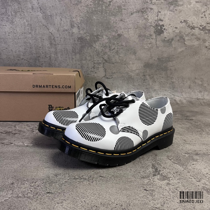 Dr. Martens 1461 White Polka Dot Smooth