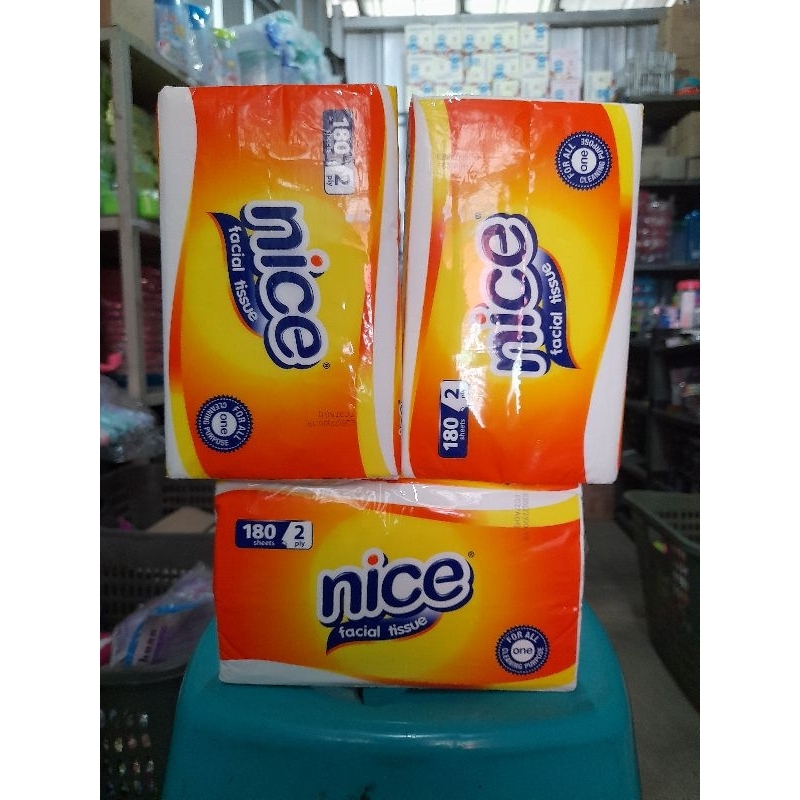 Promo 3 pack tisu tissue nice 180 shets bersih dan sehat