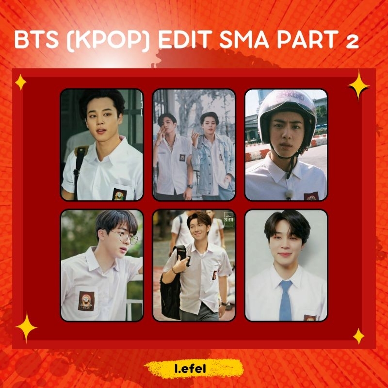 PHOTOCARD BTS KPOP EDIT SMA PART 2 -I.EFEL-