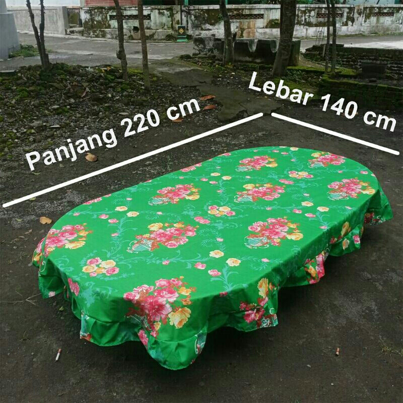 [✅COD] TAPLAK MEJA MAKAN OVAL 4 &amp; 6 KURSI UKURAN 140X220CM ANEKA MOTIF DAN WARNA PERLENGKAPAN DAPUR DEKORASI RUMAH MINIMALIS MODERN MEWAH