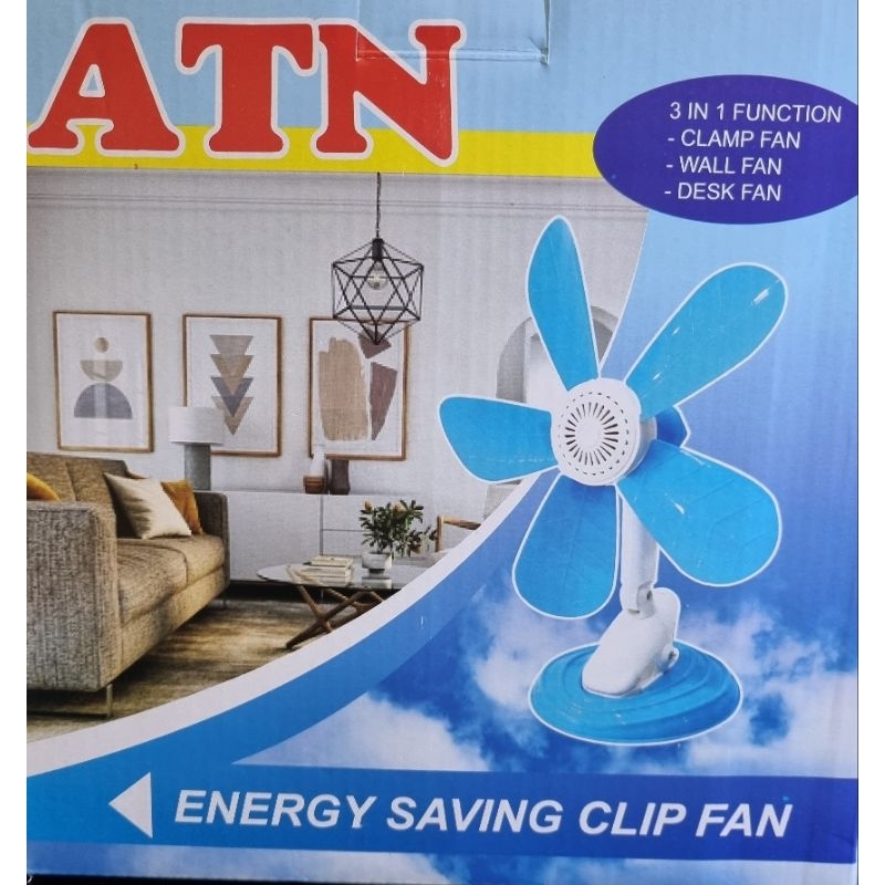 ATN Heli Fan Jepit 5 baling / kipas Angin Jepit 28 Watt