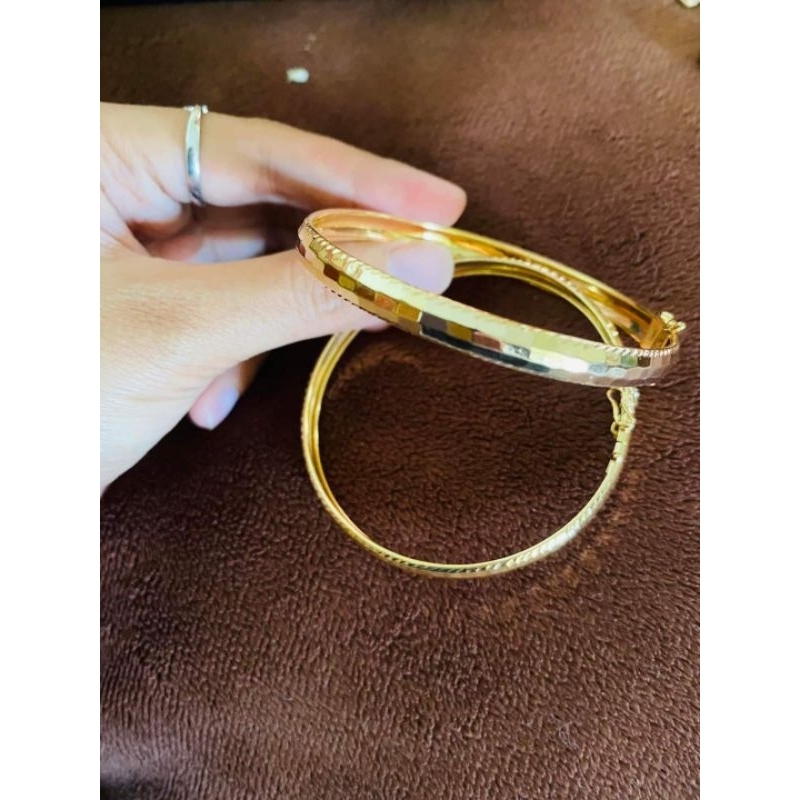 gelang bangle polos perak asli 925