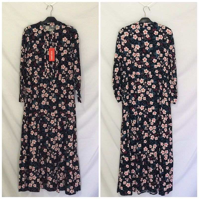 Novel Mice Gamis Rayon Print Uk S