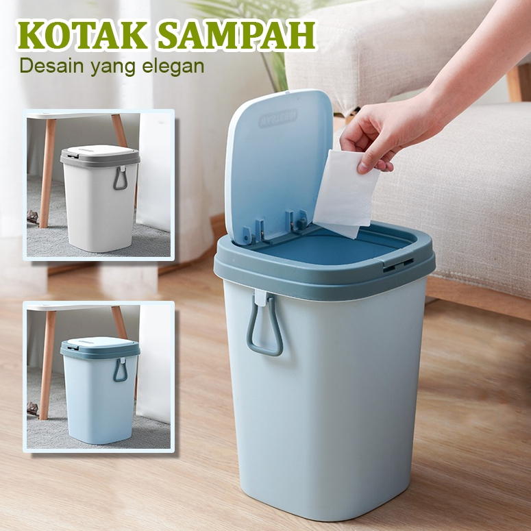 Jual Tempat Sampah Tertutup Ruang Tamu Kamar Dapur Kantor Multifungsi Simpel Bisa Cod Tb 13 9081