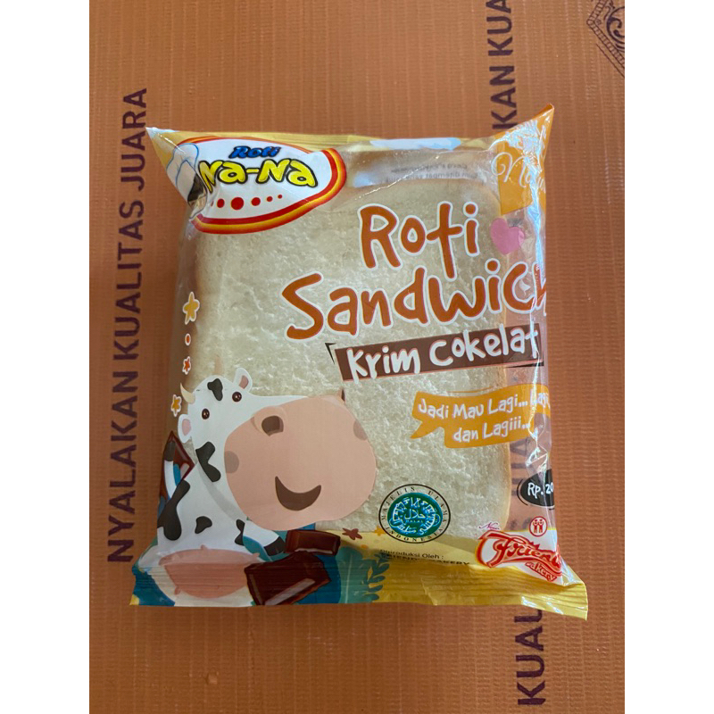 

Roti Nana Roti Sandwich Krim Coklat 50gr