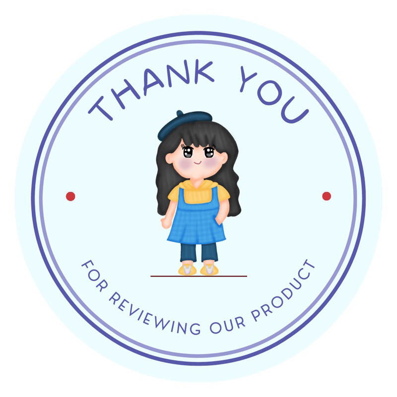 

stiker thank you “girl”