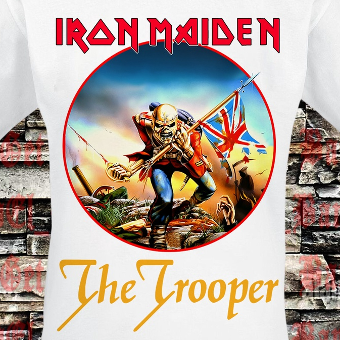 Kaos Iron Maiden The Trooper Putih
