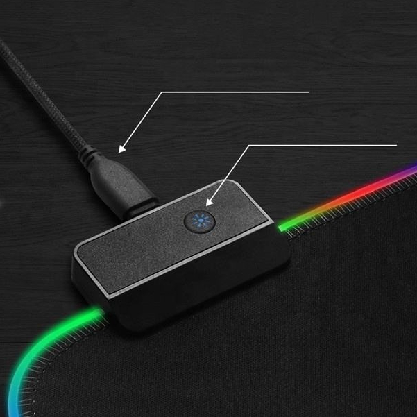 Mousepad Jertech LED Control Gaming RGB High Precision GMS-X3 -XOBOX