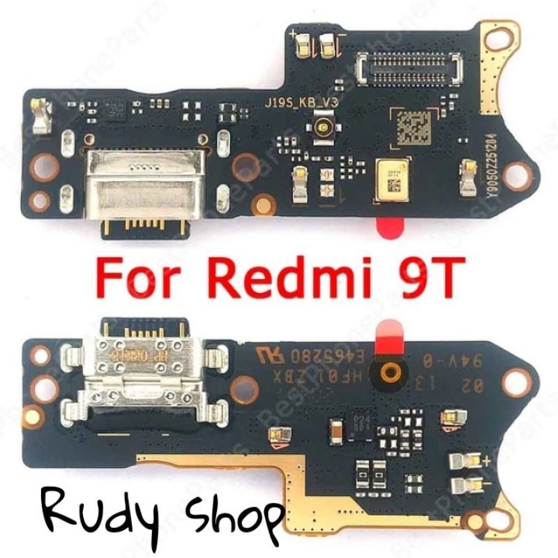 Konektor Charger Papan Cas Xiaomi Redmi 9T Original 100% Ic Smart Fast Charging Pcb