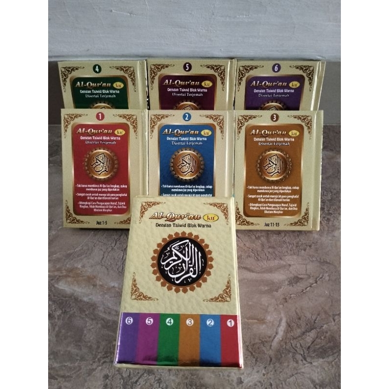 Al Qur'an Terjemah Tajwid Per 5 Juz Hc A6