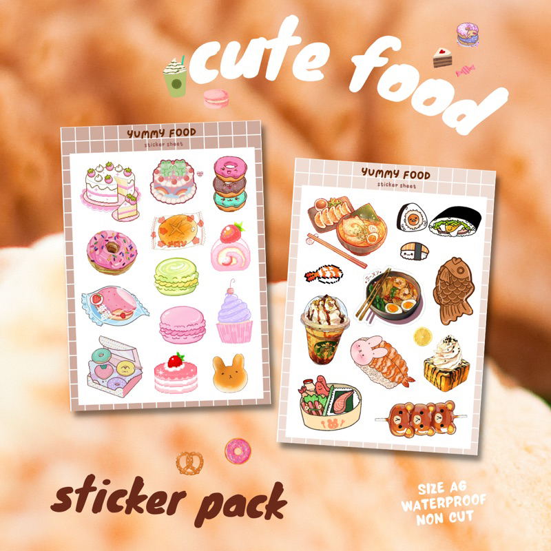 

STICKER PACK CUTE FOOD