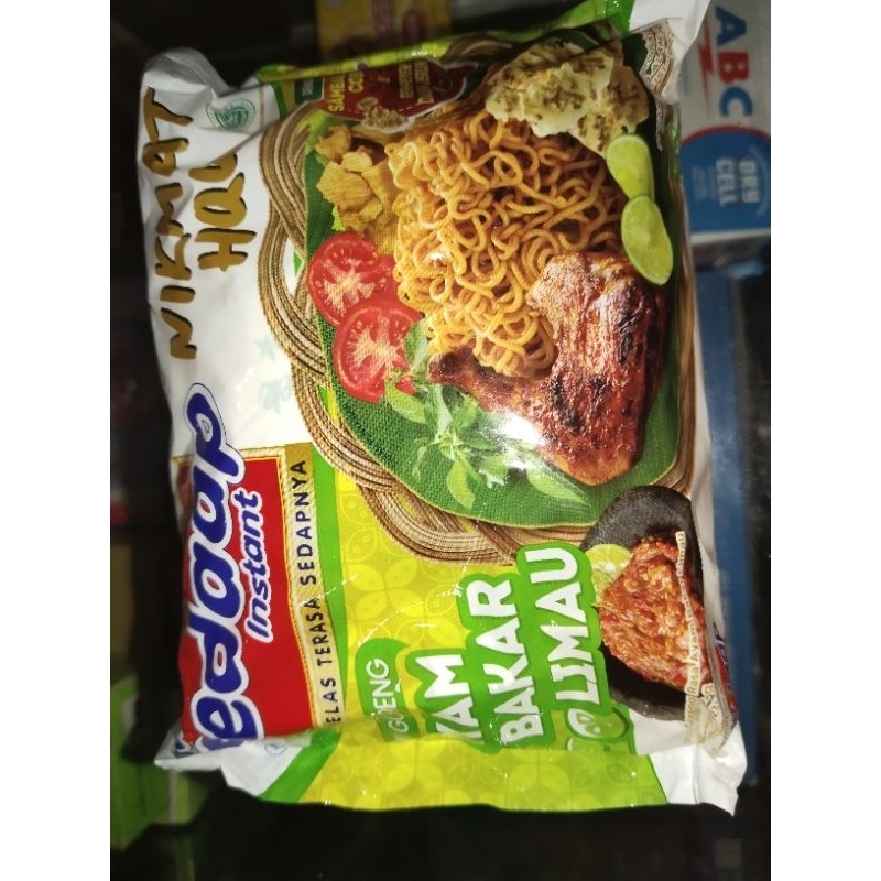

Mie sedap ayam bakar limau