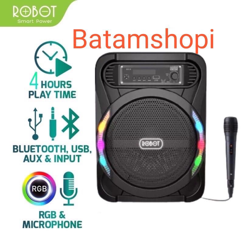 robot rb450 bluetooth speaker karaoke with microphone