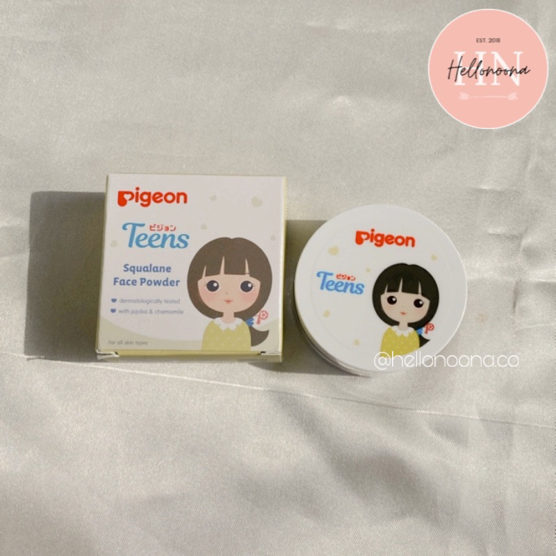 PIGEON TEENS Squalane Face Powder 12gr - Bedak Tabur