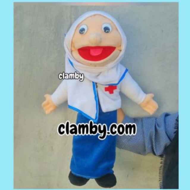 Aneka muppet profesi boneka puppet boneka tangan dokter perempuan