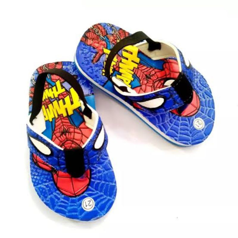 [1-3t] SANDAL ANAK BAYI PREWALKER KARAKTER SPIDERMAN / SANDAL SPIDERMAN PRESS SPON PREMIUM