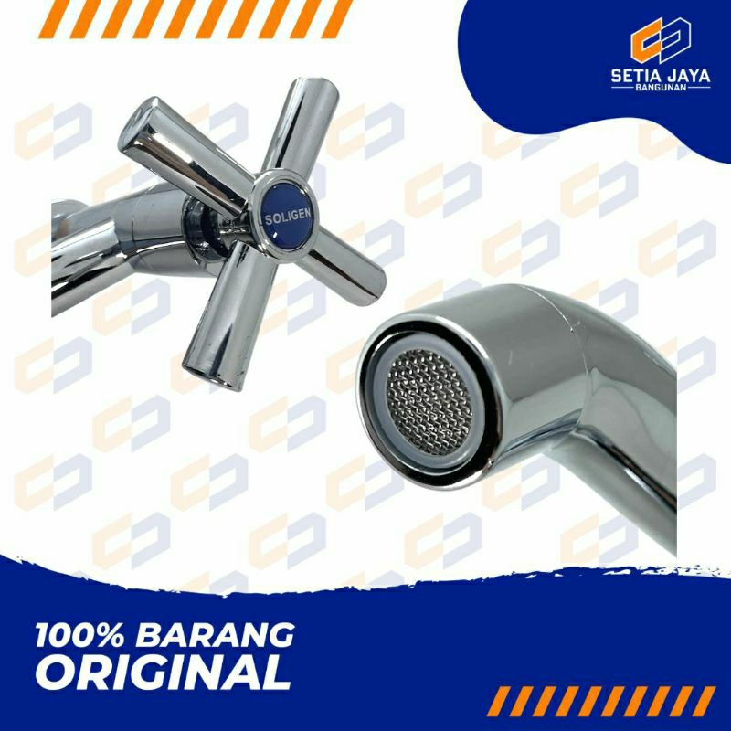 Kran / Keran Air / Wastafel / Tanam PVC / Plastik Soligen KX83001