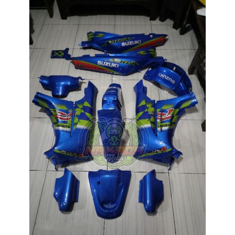 cover Bodi Body Set Halus Satria Lumba Kenny Roberts Mirip Original