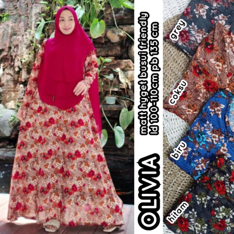 [Fashion Muslim] GAMIS HYGET PART 1 terbaru | busui | murah meriah | jumbo | motif