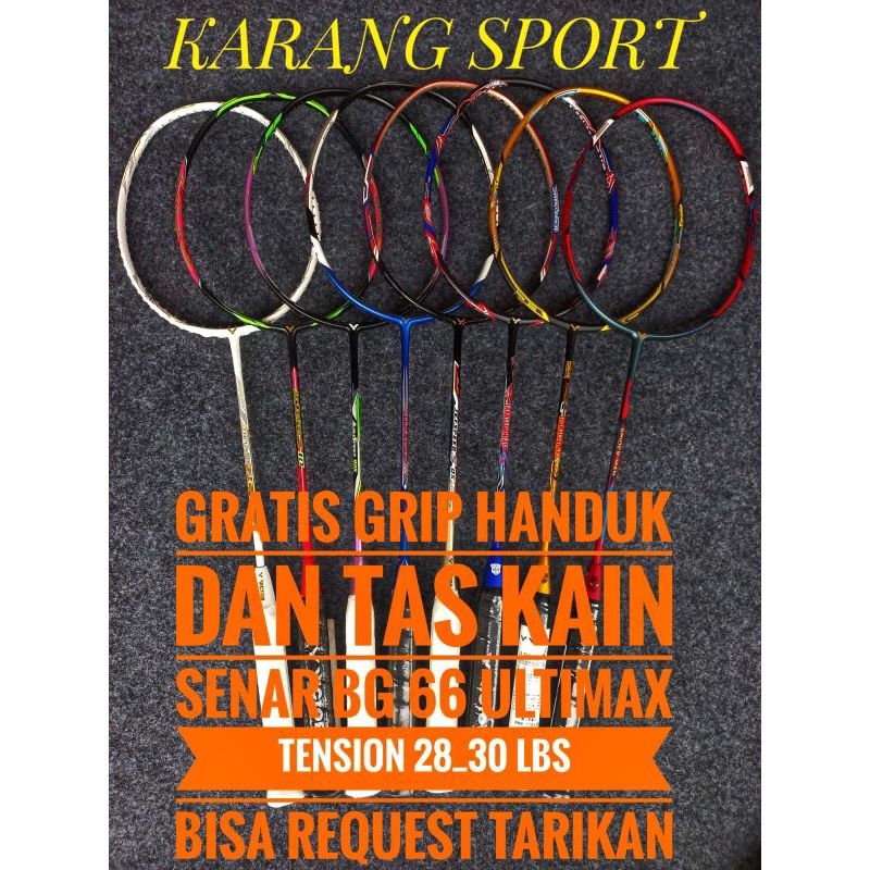 RAKET BADMINTON VICTOR GREAT ORI 30 LBS