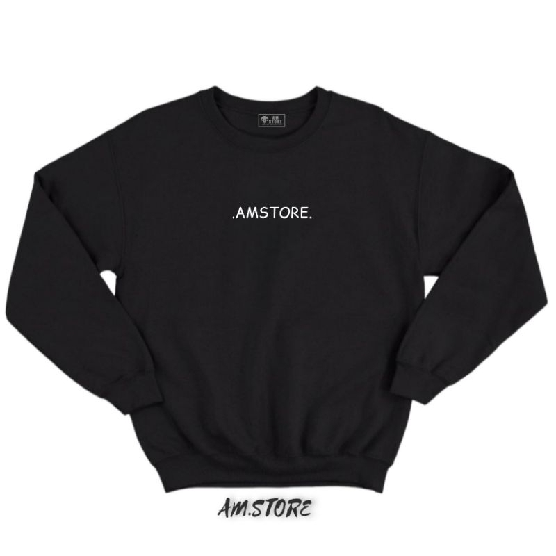 AMSTORE- Sweater Crewneck sablon amstore big size unisex pria wanita size xxxl xxxxl xxxxxl.