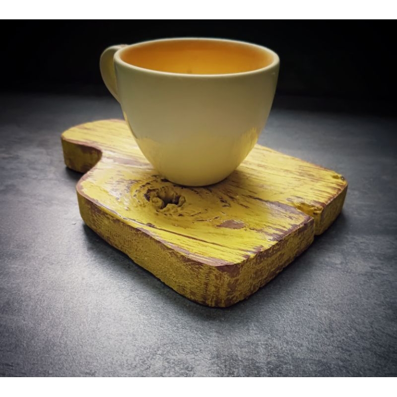 Talenan Kayu Jati Rustic Mini Jadulan