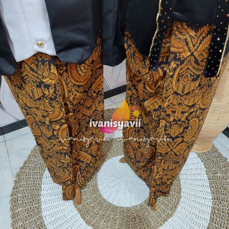 [1set] Sepasang Baju Adat / Baju Prewed || Hewes - Domas Payet / Selendang Motif