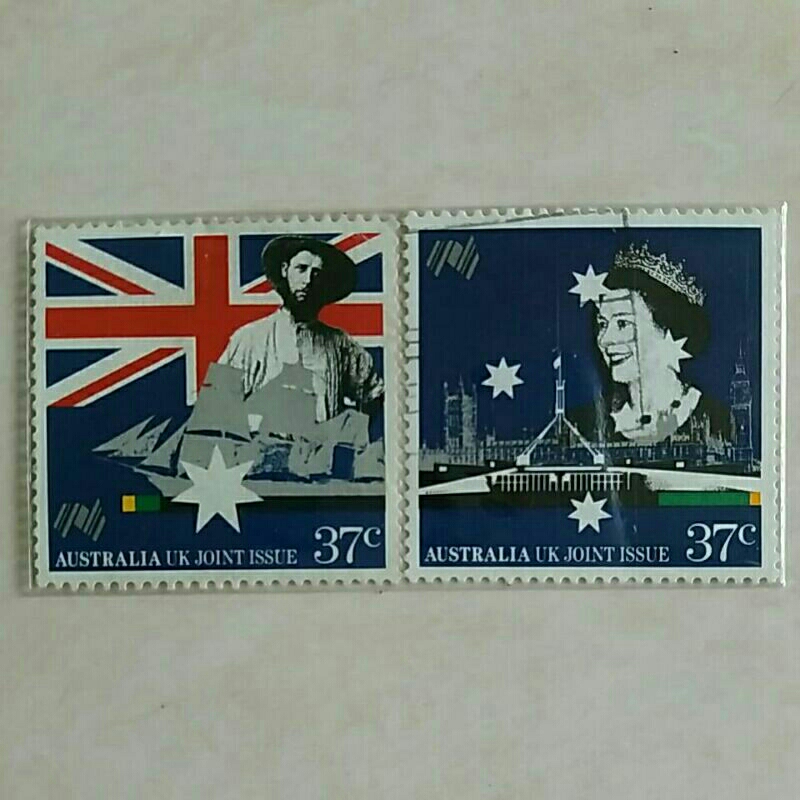 

(AB) Perangko Australia 1988 Bicentenary of Australian Settlement - UK Joint Issue (13) Set 2pcs Used