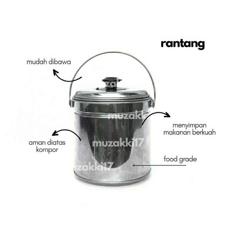 Rantang Tunggal / Rantang Kuah 16cm besar