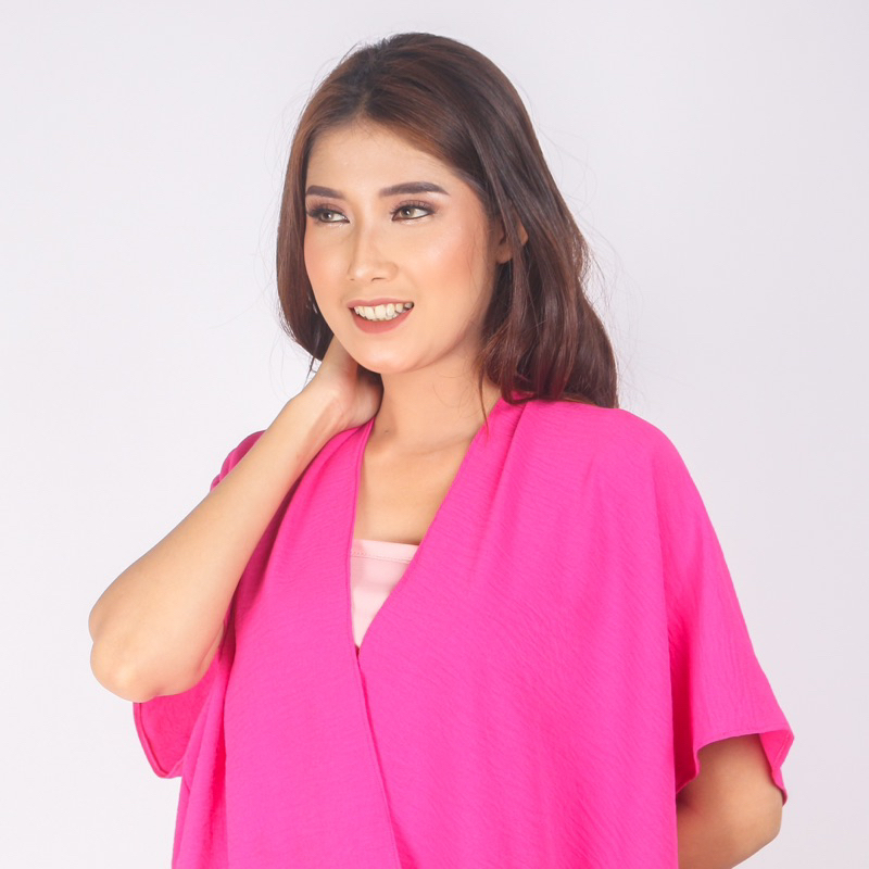 OUTER WANITA CRINKLE AIR FLOW | ATASAN WANITA | CARDIGAN POLOS BAHAN CRINKLE PREMIUM