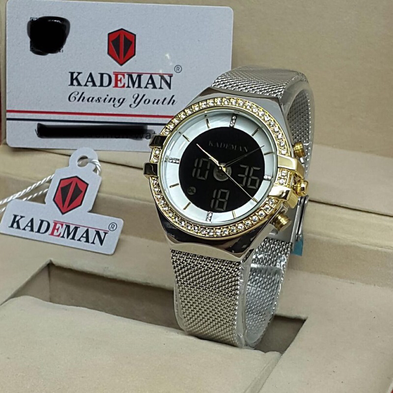 jam kademan rantai pasir DT K7024 water resistain Analog-Digital