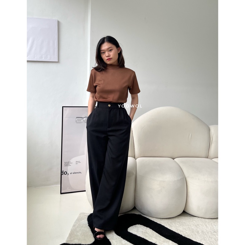 [LAST STOCK] Keira Pants / Highwaist Woman Pants Bawahan Celana Kulot Wanita