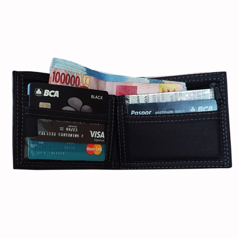 Dompet Pria Embos Bahan Kulit Sintetik Model Dompet Distro Size 5Inch