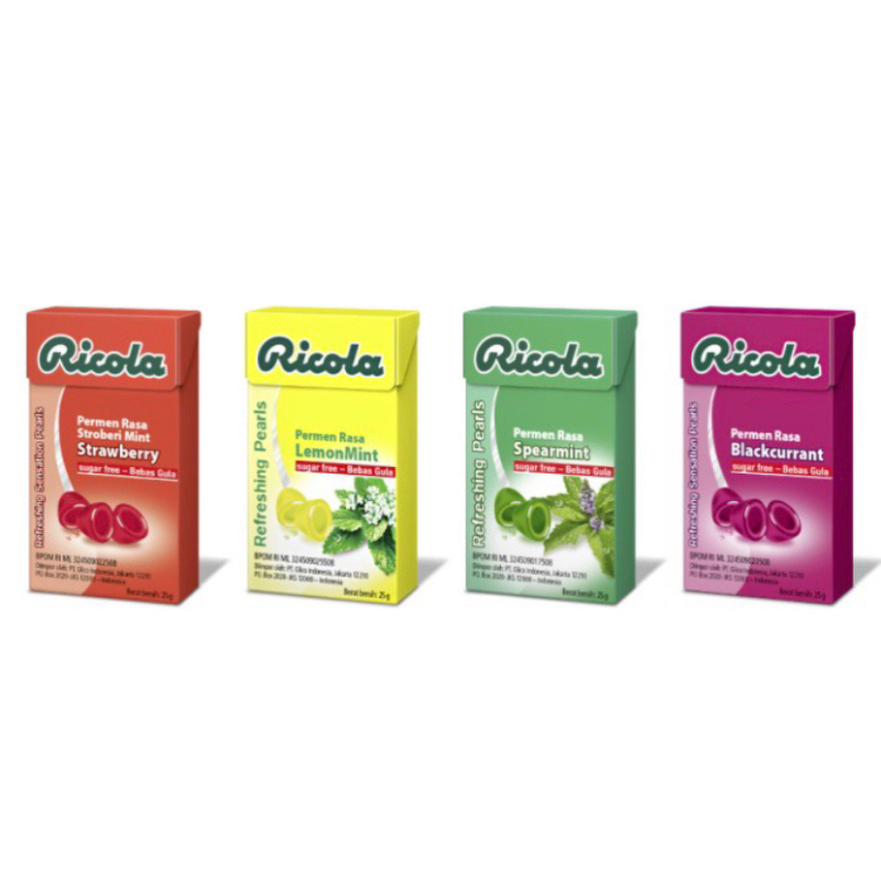 Ricola Pearls 25 Gr Permen Swiss Refreshing Pearls
