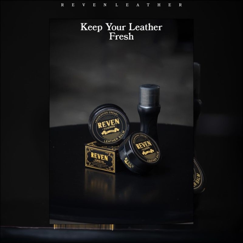 Reven Leather Balm Semir Kulit Biopolis Cream Balsem Pelembab dan Perawatan Sepatu Tas Dompet Jaket Sabuk Kulit Asli Original Branded