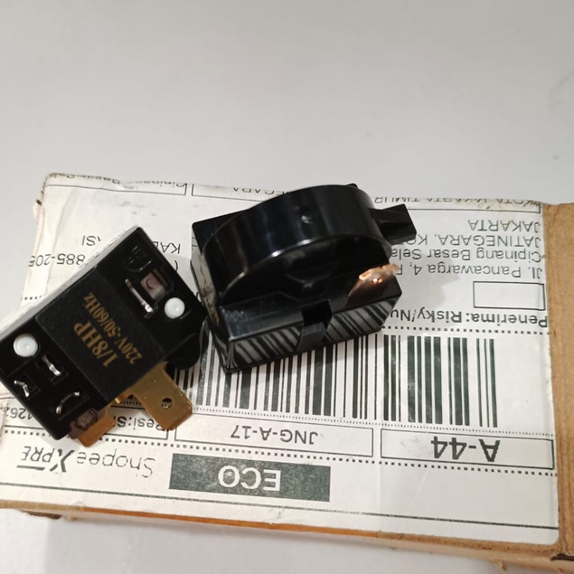 ✨ PROMO PTC Relay Kulkas Relay PTC Kulkas 1 kaki pin - Relay Ptc Overload kulkas polytron 1 pintu