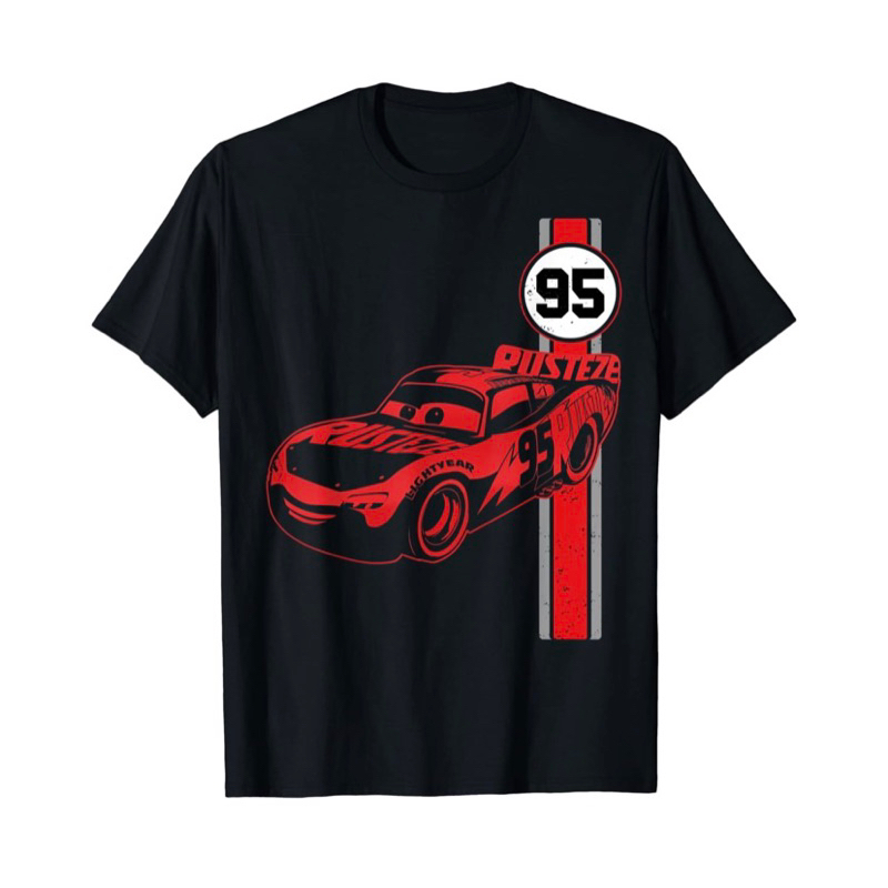 Kaos Baju Atasan Anak Disney Pixar Cars 3 Lighting McQueen Jersey Graphic T-Shirt Baju anak import B