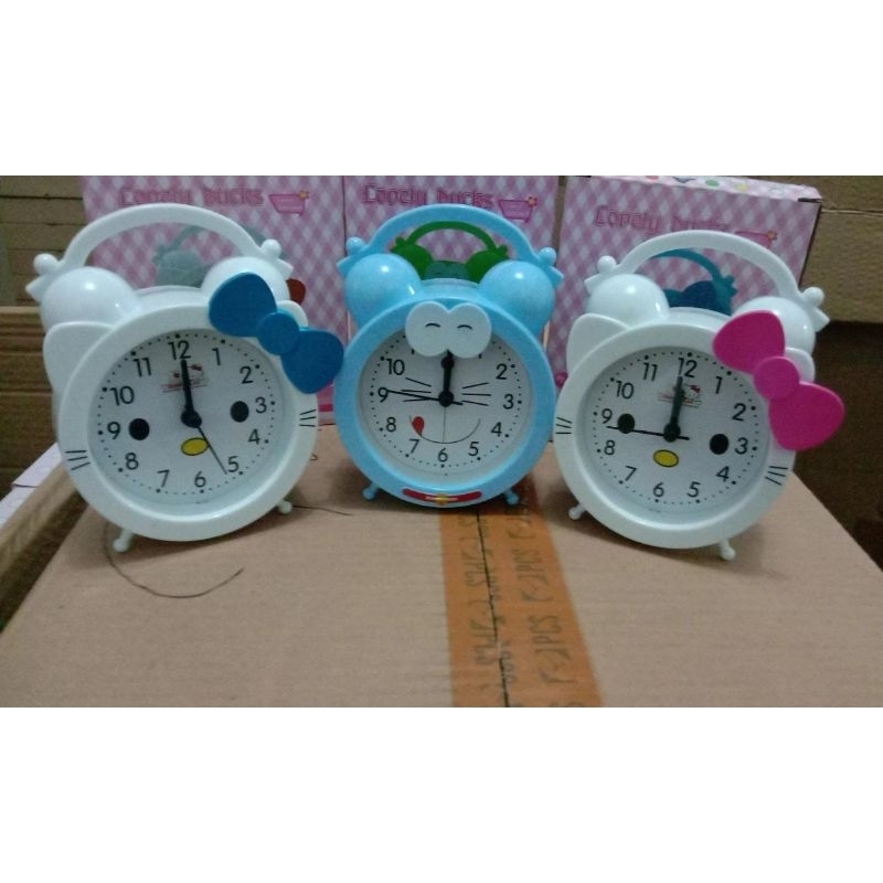 jam beker - jam weker karakter doraemon hellokitty