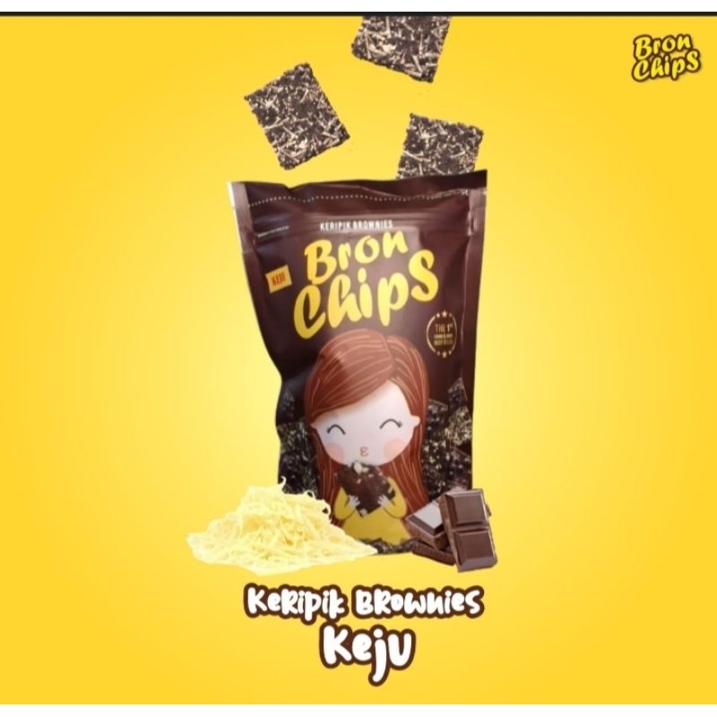 

Bronchips kripik bronis toping cemilan manis renyah bronis kering Crispy