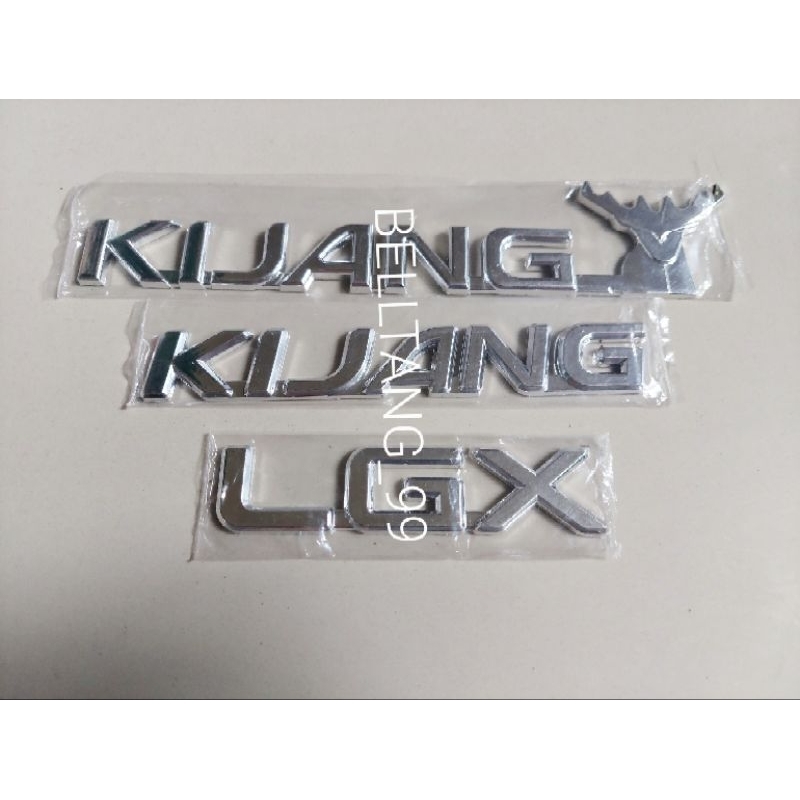 Emblem logo tulisan kijang kapsul/emblem logo kepala kijang kapsul/ emblem lgx