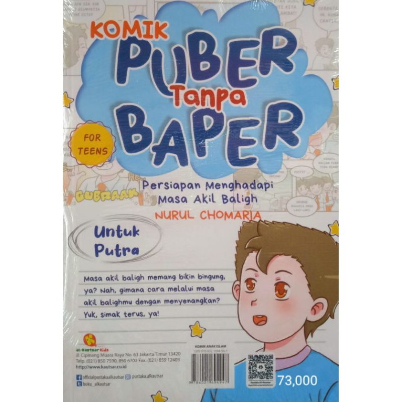 Komik Puber Tanpa Baper 2 Judul Dalam 1 Buku Untuk Putra Dan Putri