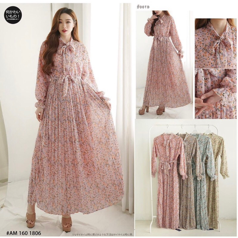 YUMI PREMIUM DRESS - GAMIS IMPORT KOREAN STYLE PLISKET