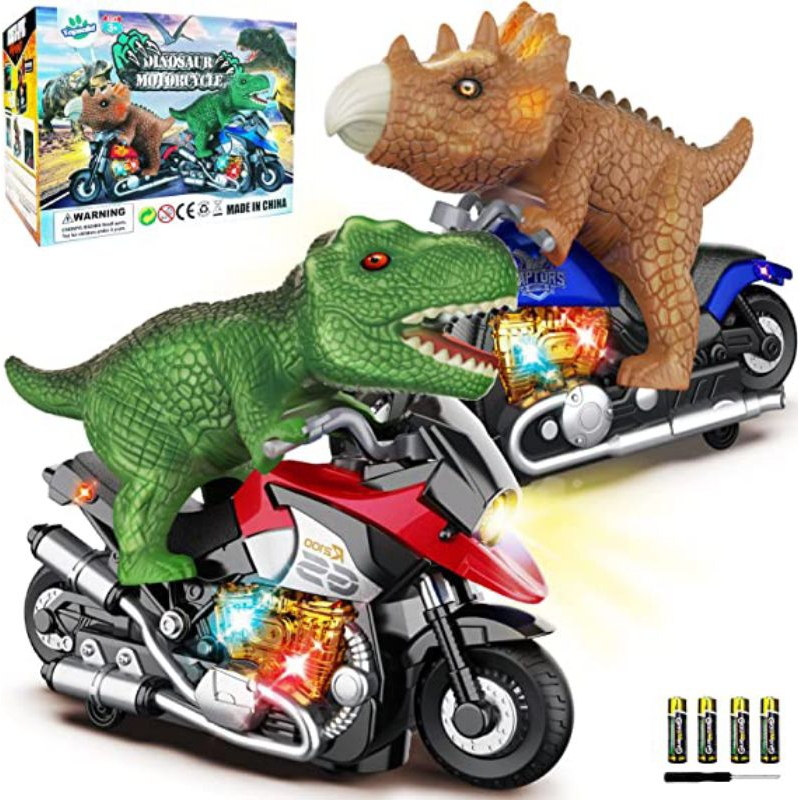 Mainan Anak Motor Dinosaur Baterai music / ACOUSTO-OPTIC MOTORCYCLE B/O