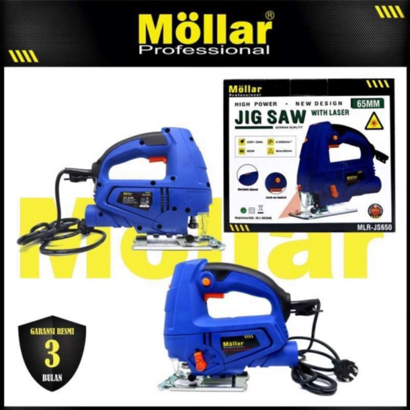 MOLLAR Mesin Jigsaw With Laser MLR-JS650 | Mesin Potong Jigsaw
