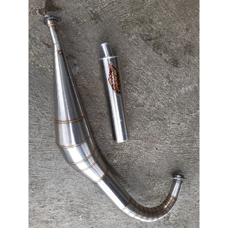knalpot AMF ORIGINAL yamaha RXZ RZR Stainless